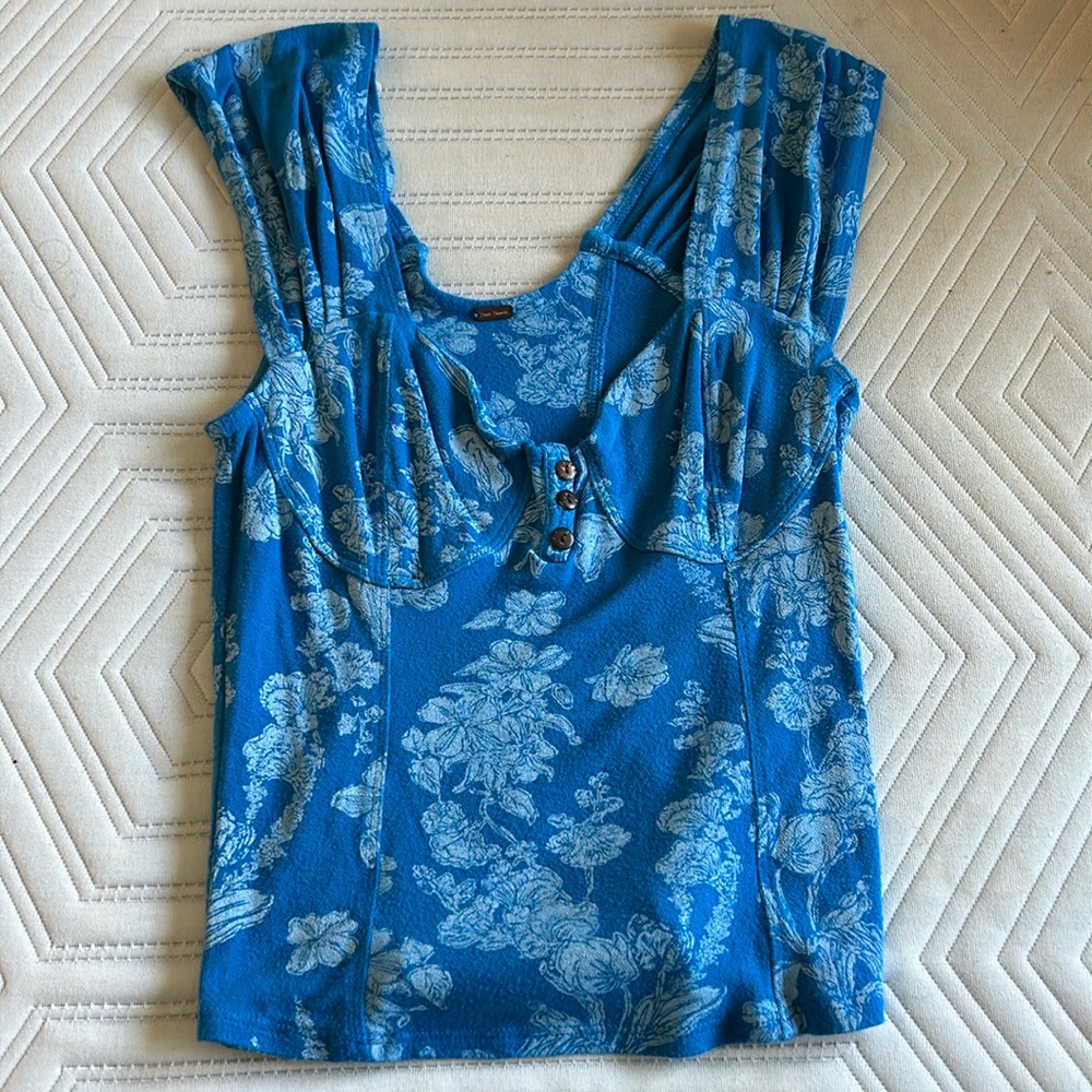 Blue top from Free People
